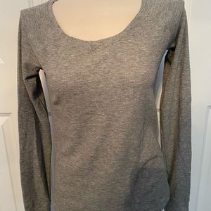 Victoria’s Secret pink grey waffle thermal shirt